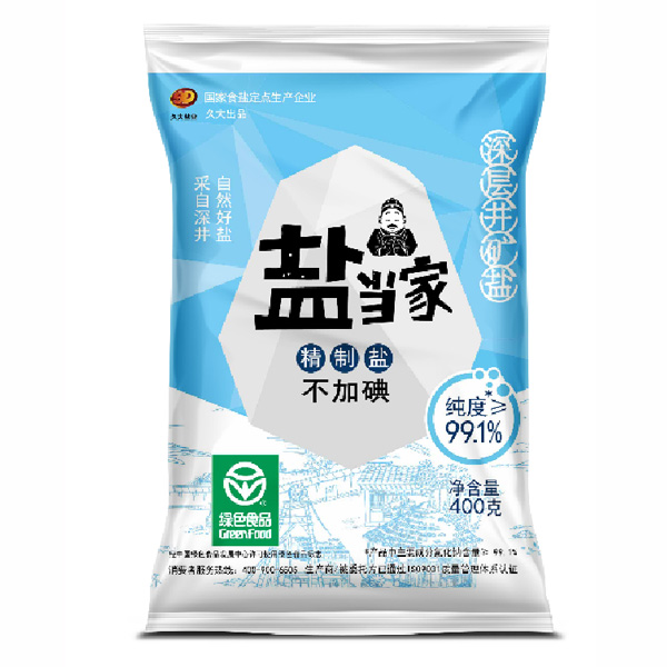 精制盐不加碘(400g)
