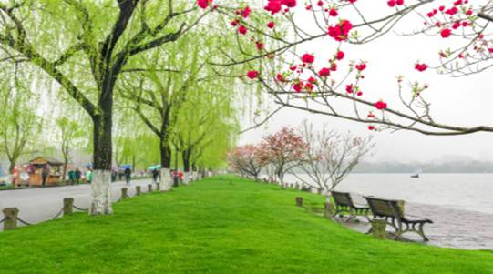 湖畔春景（散文）